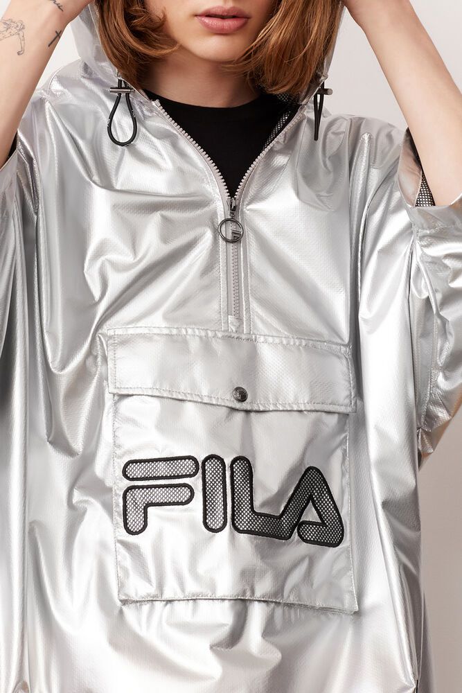 Fila Jacket Mens Silver - Rohan Poncho - Philippines 3205479-TE